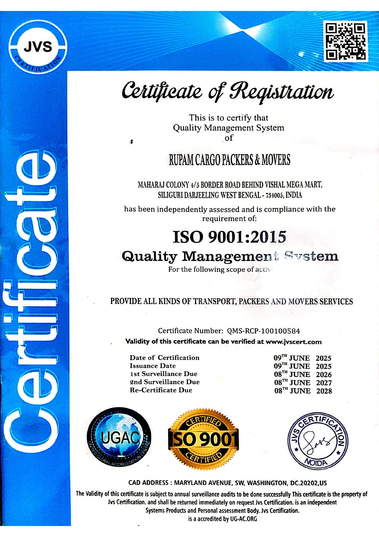 ISO Certificate